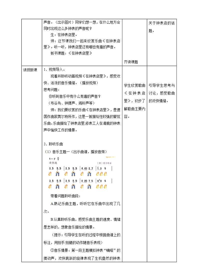 【新课标】人教版音乐二年级下册5.3《在钟表店里》课件+素材02
