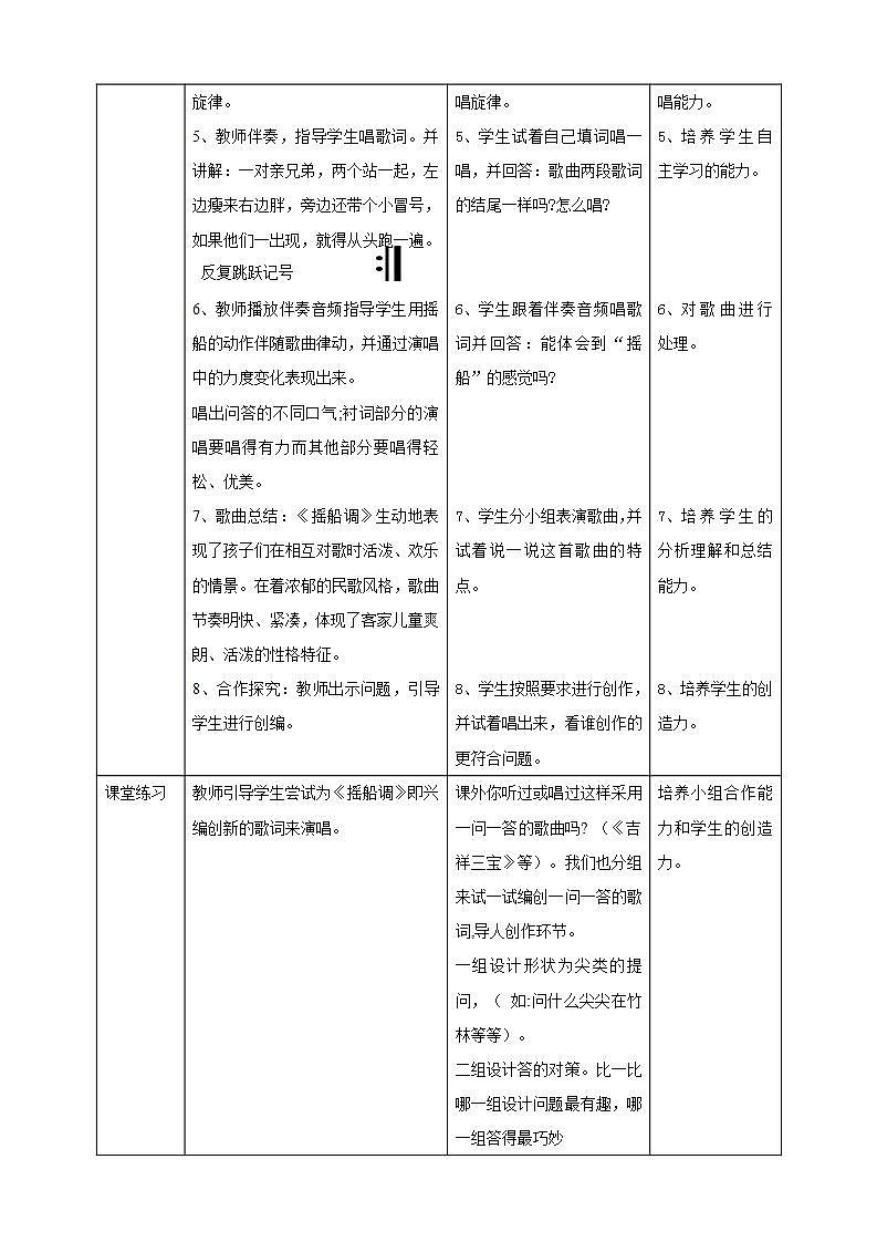人音版音乐三年级下册第二单元第一课《摇船调》课件+教案+素材02