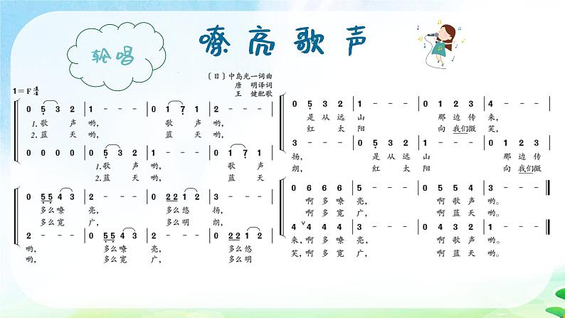 嘹亮歌声课件  人音版（2012）音乐三年级下册第6页