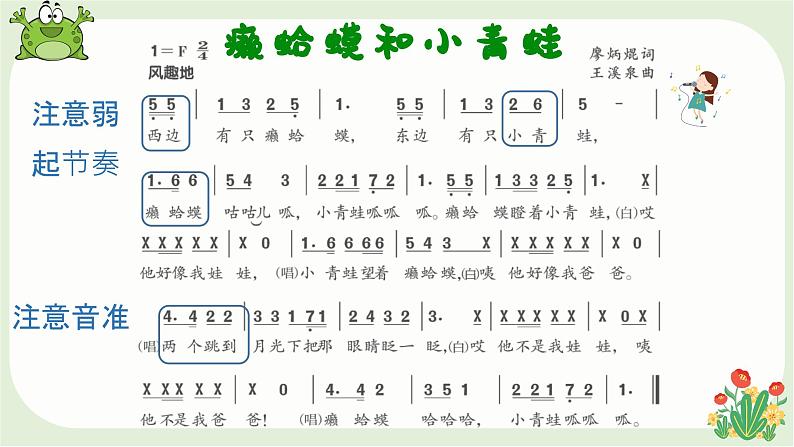 癞蛤蟆和小青蛙课件 人音版（2012）音乐四年级下册第7页