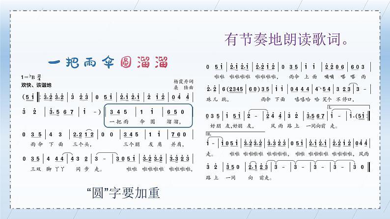 一把雨伞圆溜溜课件 人音版（2012）音乐六年级下册课件06