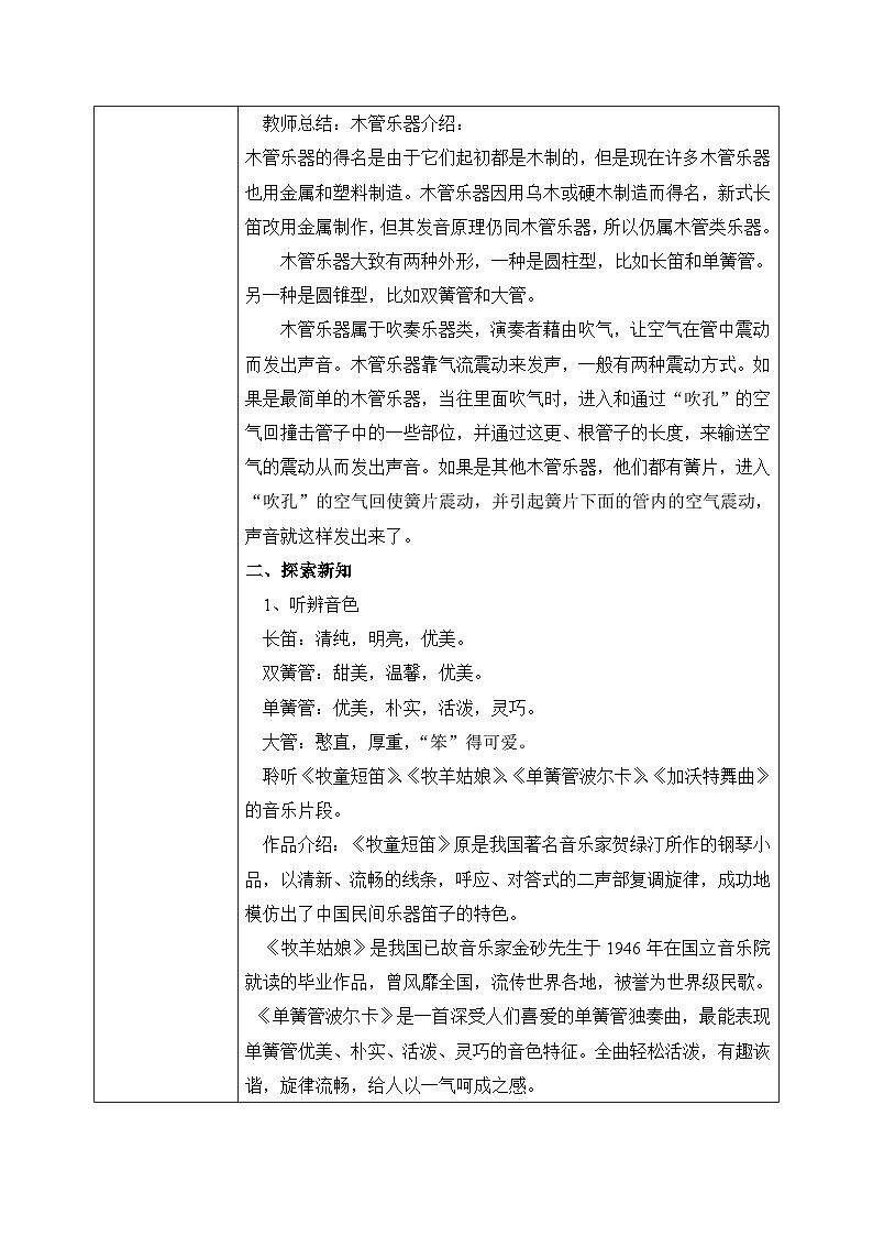 花城版音乐5上第十课《五彩滨纷的音乐世界（三）》教案02