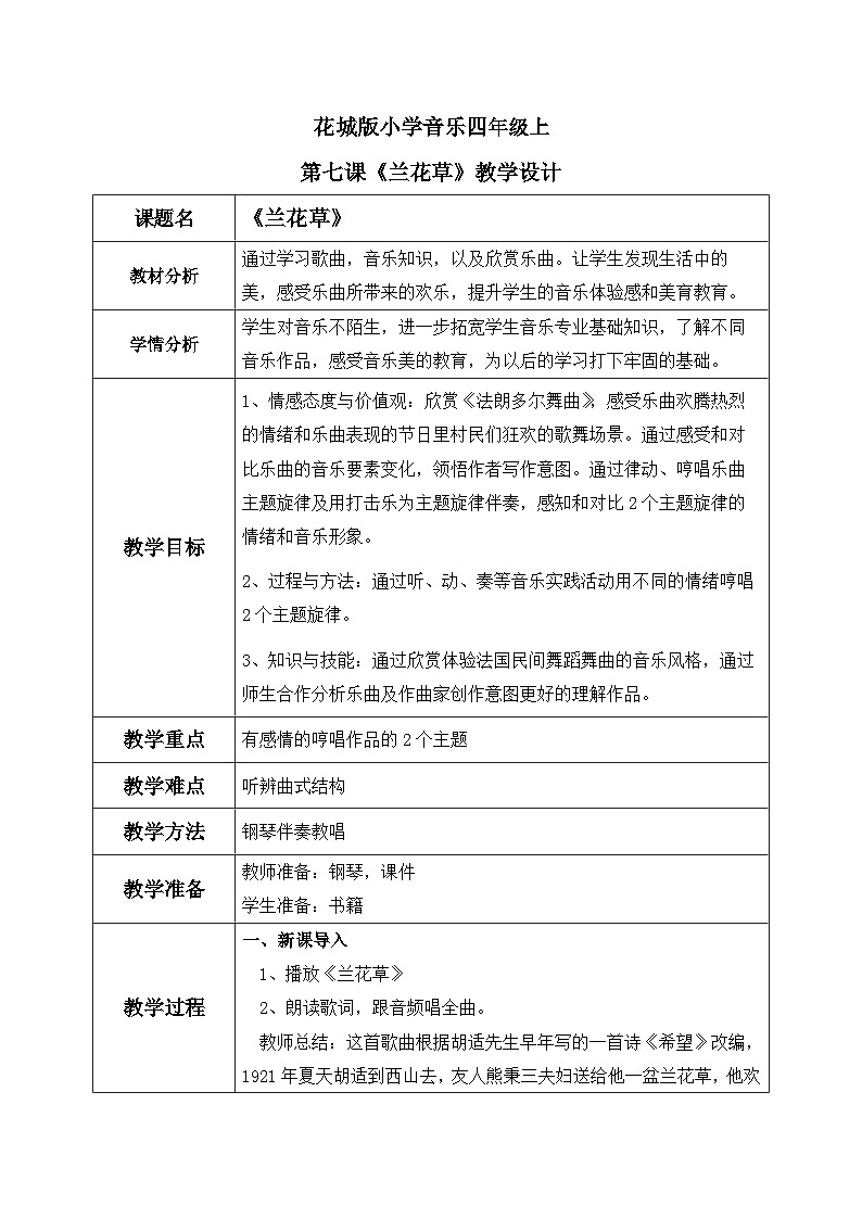 花城版音乐5上第七课下《法郎多尔舞曲》课件+教案01