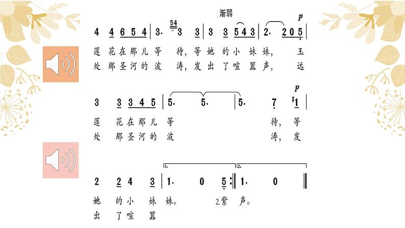 花城版音乐6上第四课《乘着歌声的翅膀》课件+教案06