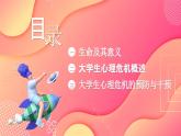 粉色3D立体C4D大学生生命教育PPT模板