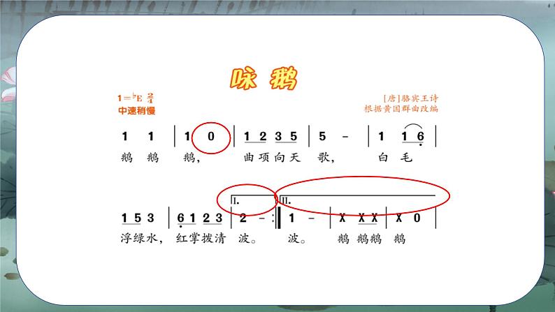 人音版小学一年级音乐上册第4课（课件）咏鹅pptx07