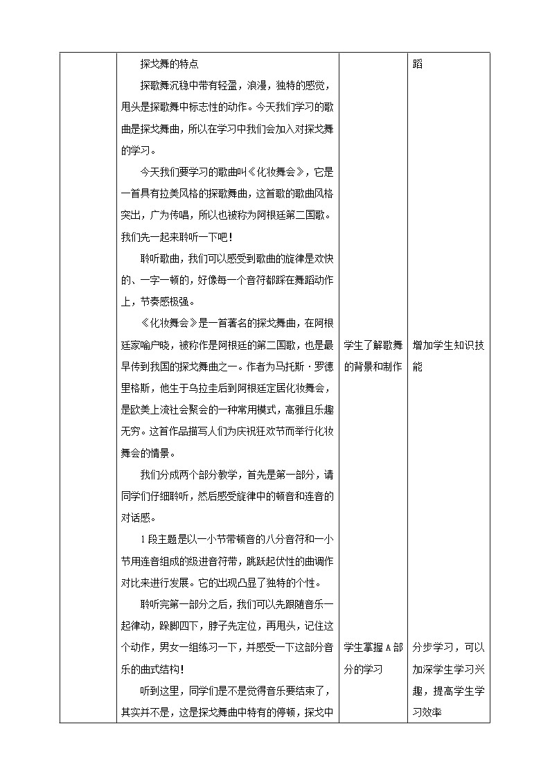 湘艺版音乐六年级下册 第3课《化装舞会》教案第2页