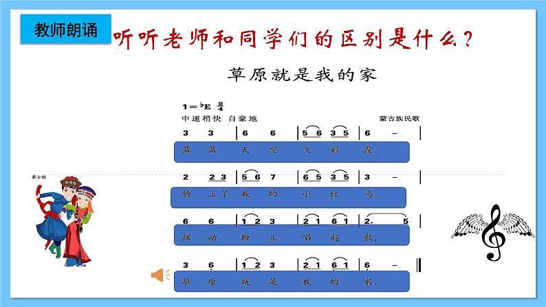 【新课标】人教版音乐一年级上册第2单元《草原就是我的家》课件+教案+素材07