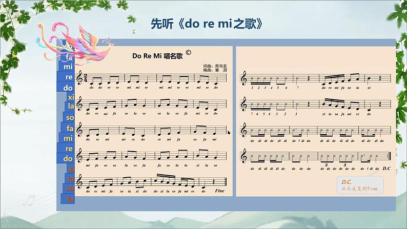 人教版小学音乐一年级上册第一单元第二节 梦幻凤鸣山谷PPT课件03