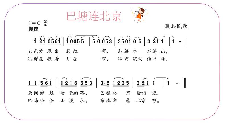 人音版小学五年级音乐下册第2课《巴塘连北京》课件第6页
