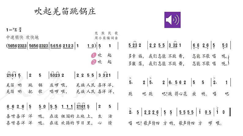 人教版小学音乐5下《吹起羌笛跳锅庄》课件第5页