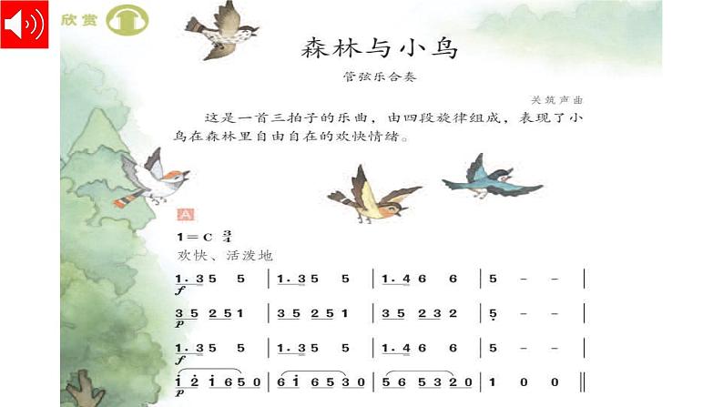 人教版小学音乐3下《森林与小鸟》课件第6页