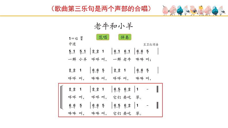 人教版小学音乐二年级下册 第三单元《老牛和小羊》课件(简谱)第4页