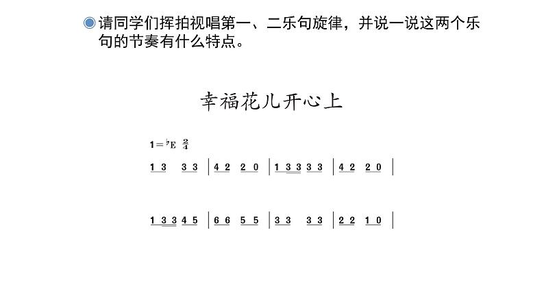 人教版小学音乐三年级下册 第六单元《幸福花儿开心上》课件(简谱)第5页