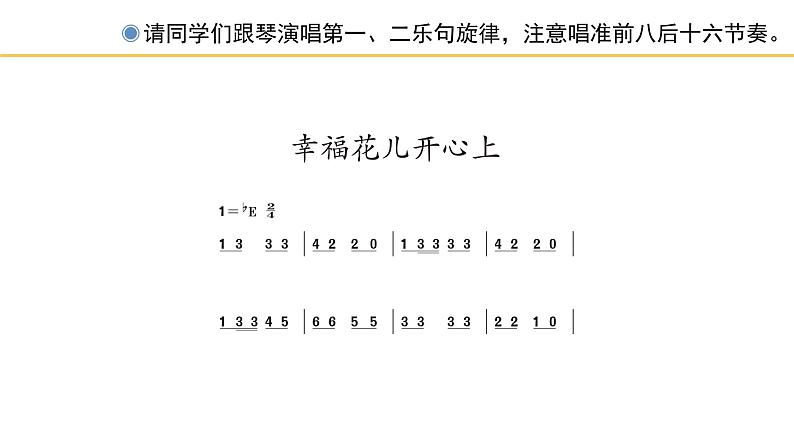 人教版小学音乐三年级下册 第六单元《幸福花儿开心上》课件(简谱)第6页