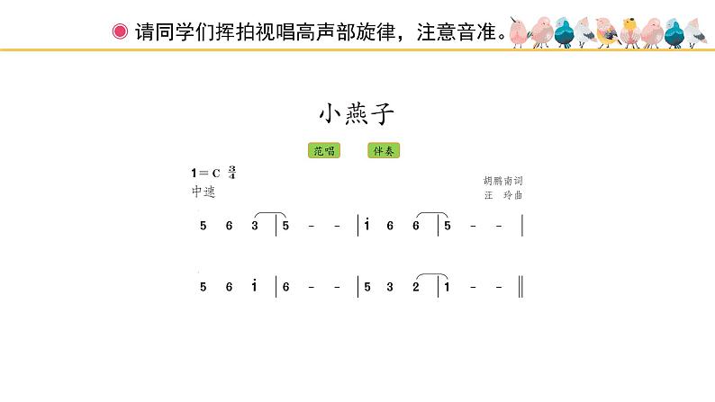 人教版小学音乐四年级下册 第一单元《音乐实践》课件(简谱)第4页