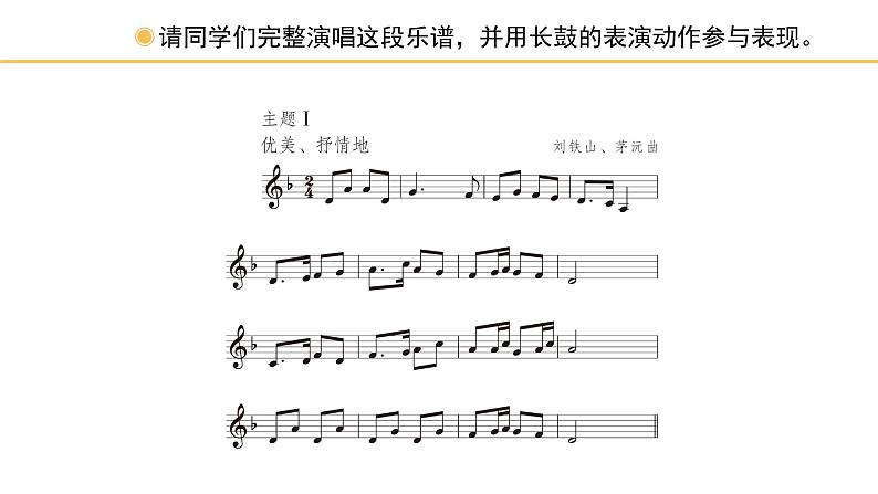 人教版小学音乐五年级下册 第二单元《瑶族舞曲》课件(五线谱)第8页