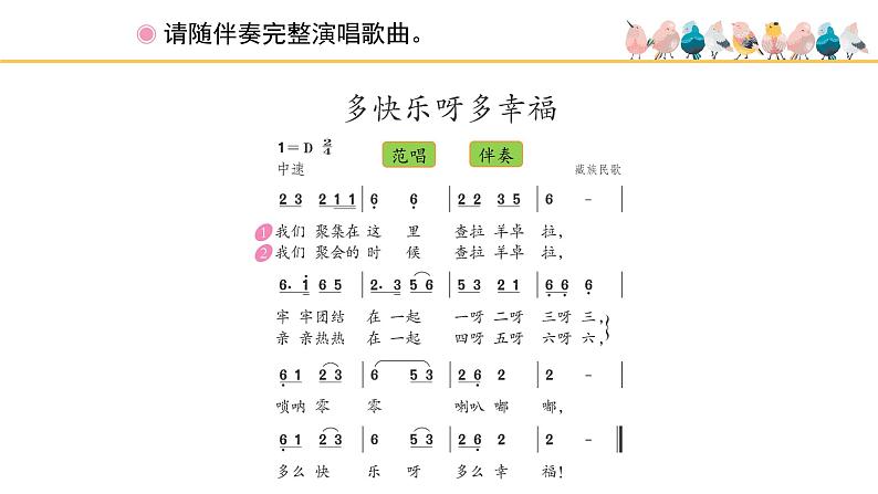 人教版小学音乐一年级下册 第四单元《多快乐呀多幸福》课件(简谱)第7页