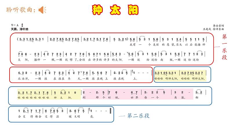 人音版小学音乐四年级下册 第8课《种太阳1》课件第6页