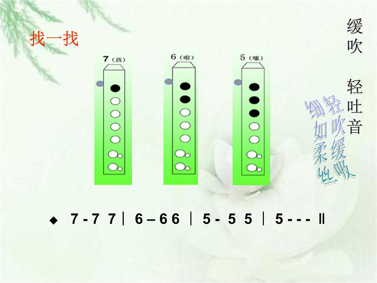 人音版小学音乐 四上第3课《学吹竖笛》课件第6页