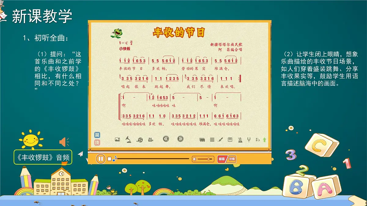 人音版三年级上册音乐第三单元《丰收歌舞》第四课《丰收的节日》PPT课件第5页