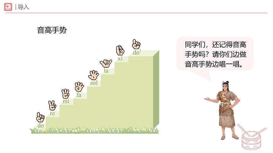 新人教版小学音乐一下第四单元《唱唱名，手弹琴》课件第5页