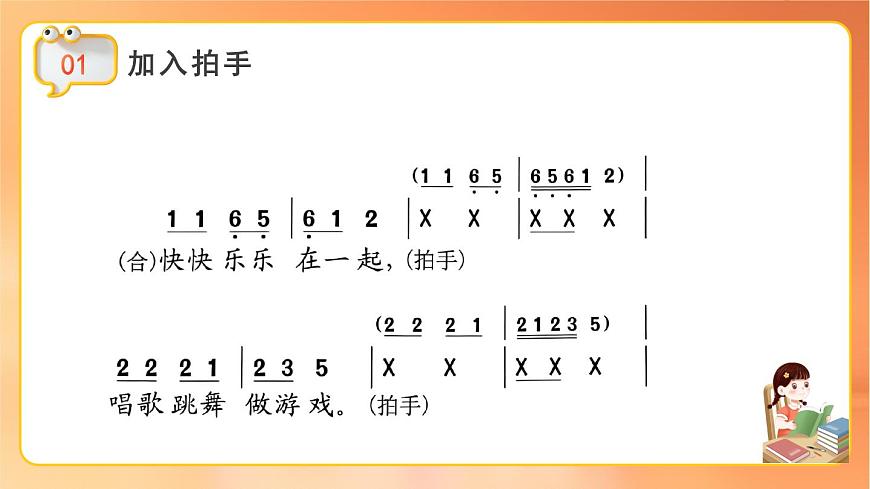 人音版（简谱）（2024）音乐一年级上册第一单元你我都是好朋友 课件第7页