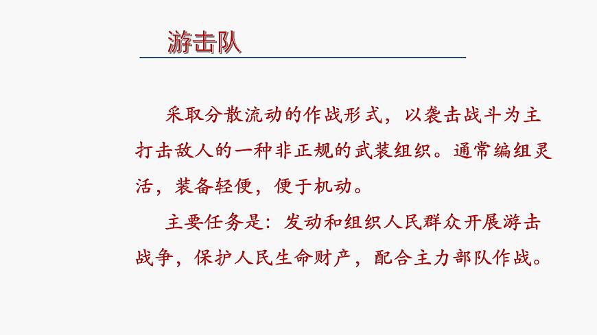 西师大版六年级音乐上册 游击队歌（课件）第3页