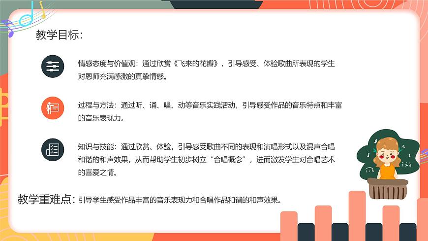 人教版小学音乐三年级上册第一单元《飞来的花瓣》《乐音叠罗汉》教学课件第2页