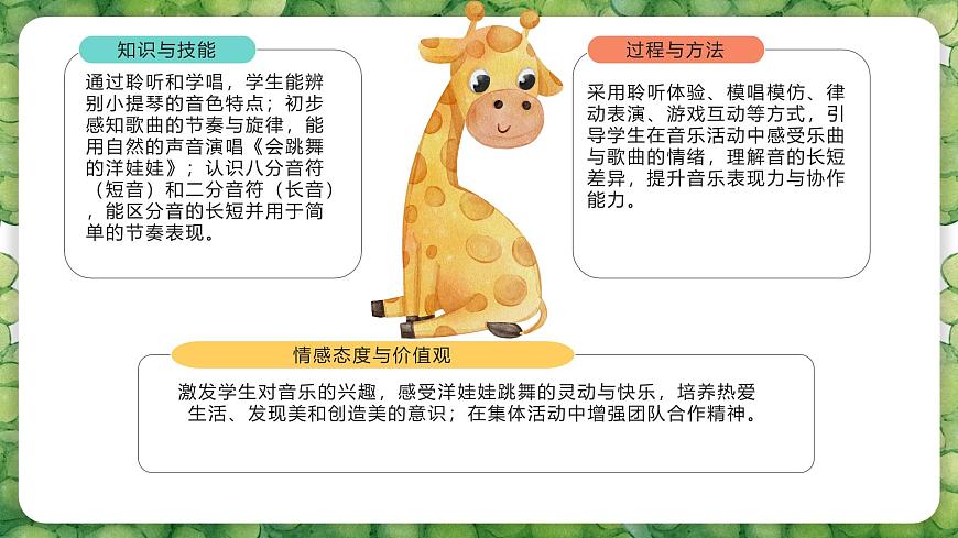 人音版二年级上册音乐第四节《会跳舞的洋娃娃》课件第4页