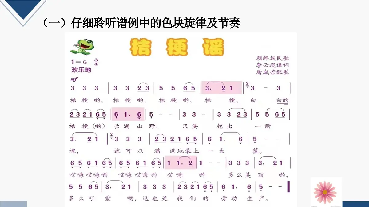人音版三年级音乐上册 桔梗谣（课件）第5页