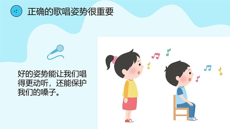 人音版一年级上册音乐第一单元《歌唱姿势》课件（含音视频）第4页