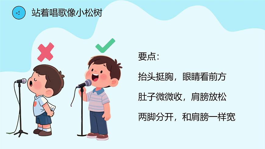 人音版一年级上册音乐第一单元《歌唱姿势》课件（含音视频）第6页