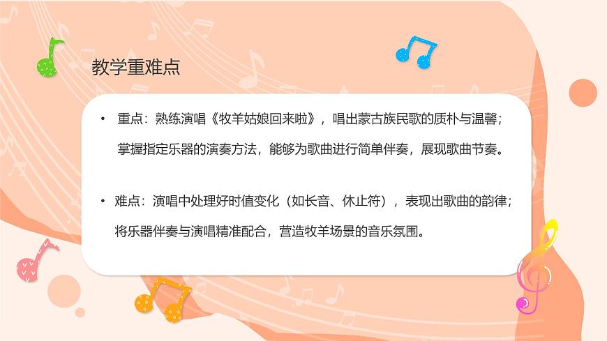 湘艺版小学音乐二年级上册第五课《牧羊姑娘回来了》课件第3页