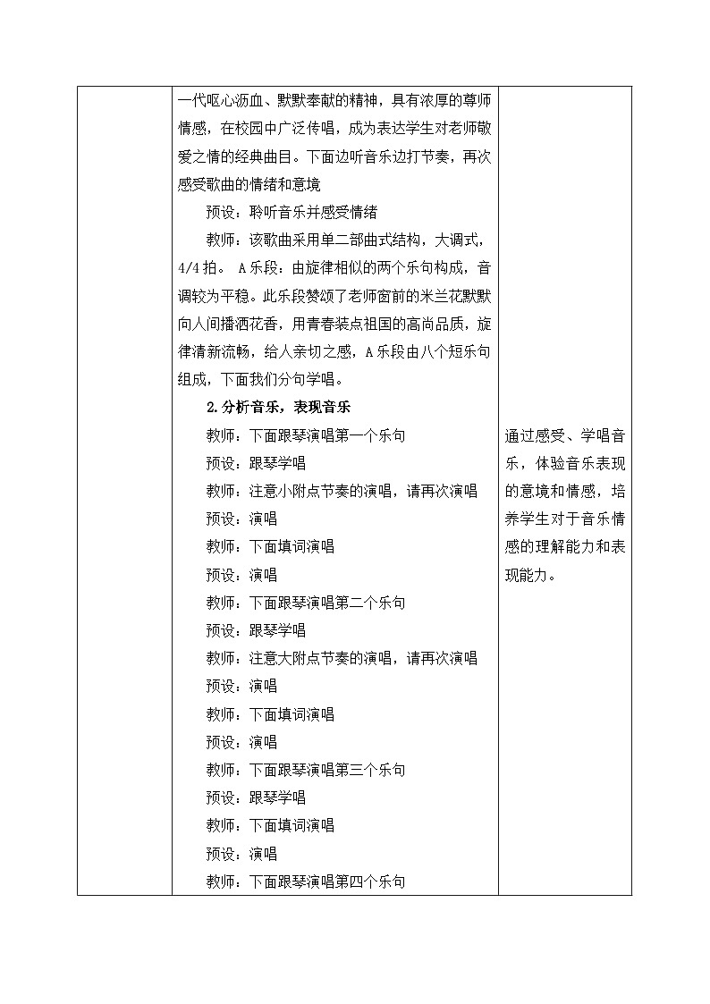 新人教版小学音乐三上第一单元《小小歌唱家 我爱米兰》教案第3页