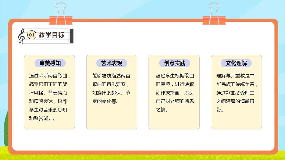 【新教材】人教版音乐三年级上册-《飞来的花瓣每当我走过老师窗前》-课件第3页