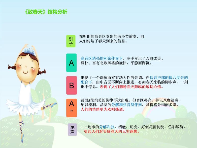 小学人音版致春天课文配套免费ppt课件