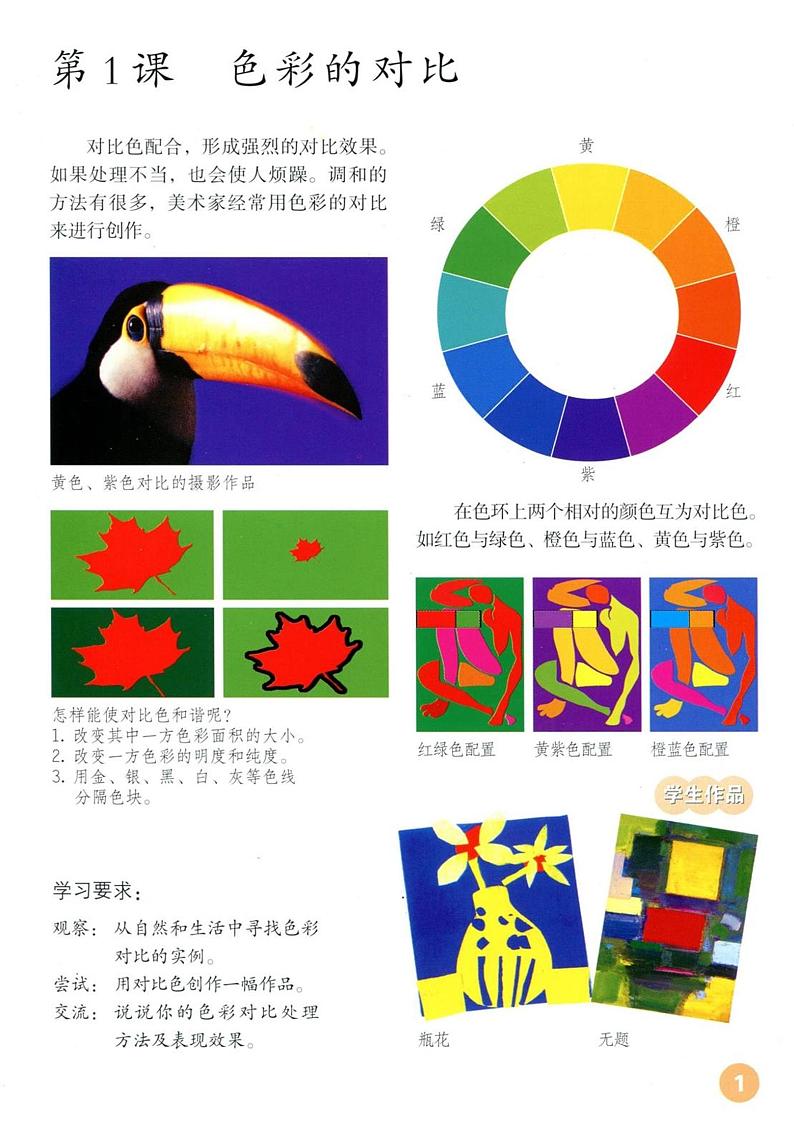 人教版五年级上学期美术电子课本书（清晰PDF版）第2页