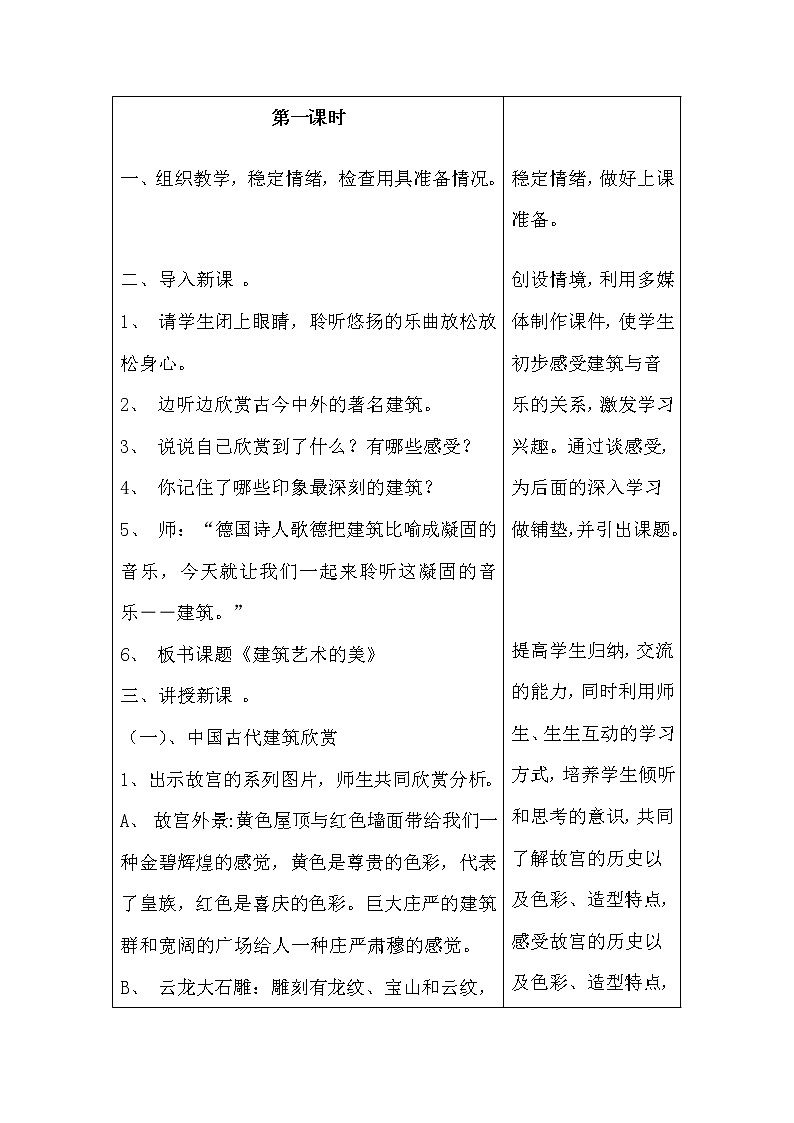 1.建筑艺术的美教案02