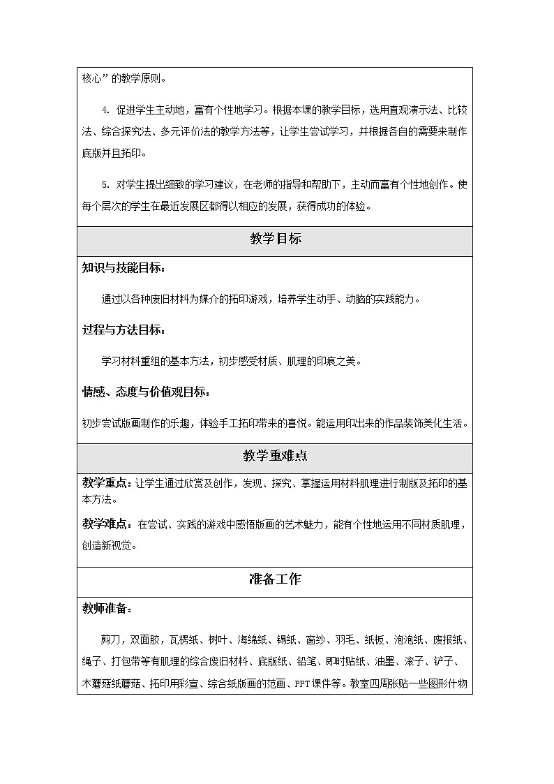 美术二年级上册教案-第12课 印出来 印出来-苏少版第2页