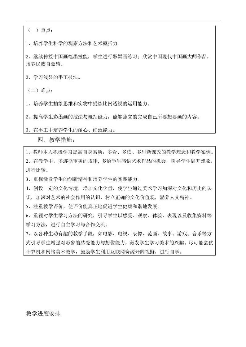 人教 小学美术六上 教学设计02
