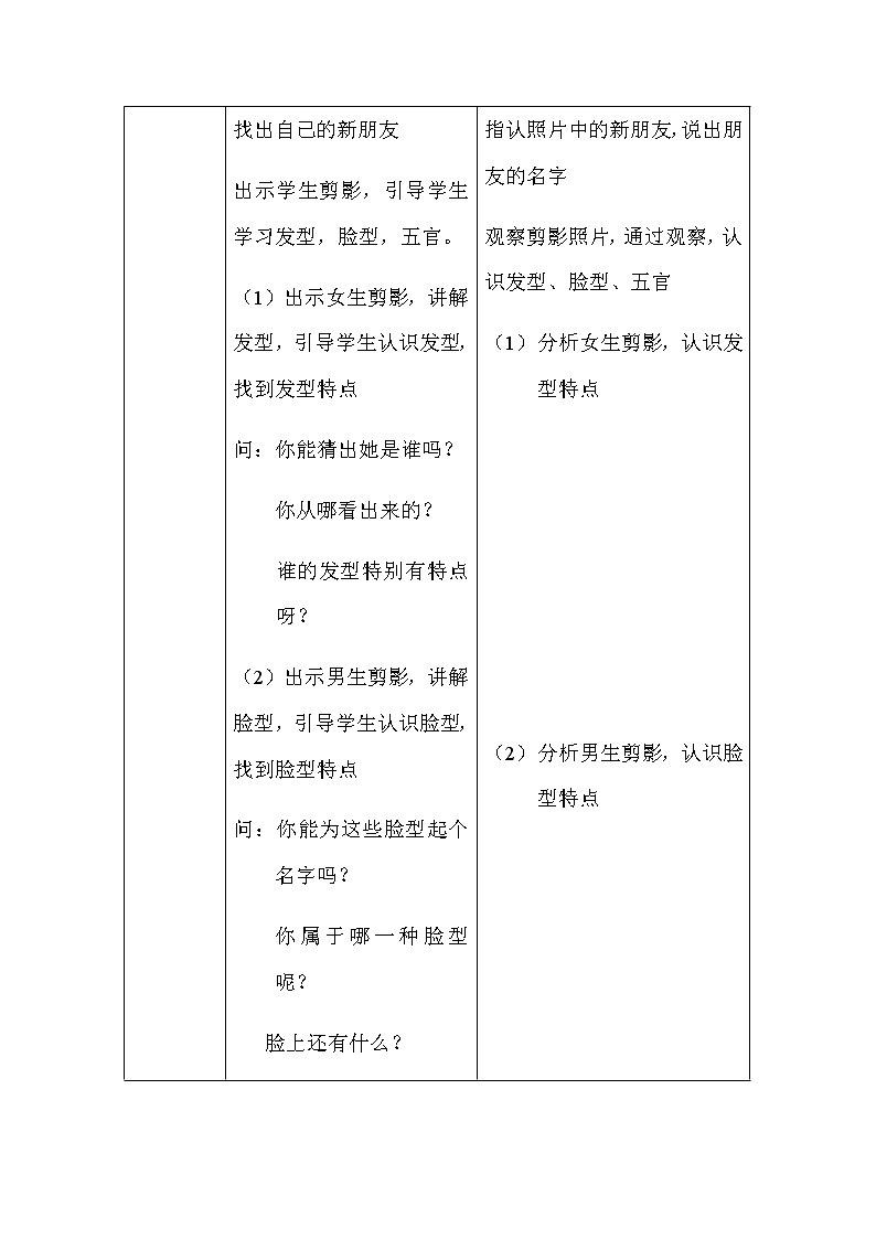 美术一年级上册教案-第10课　我的新朋友2-人教版02