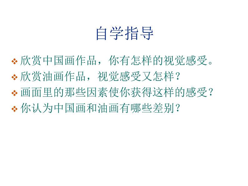 美术六年级上册课件-15.中国画与油画欣赏2-人教版第3页