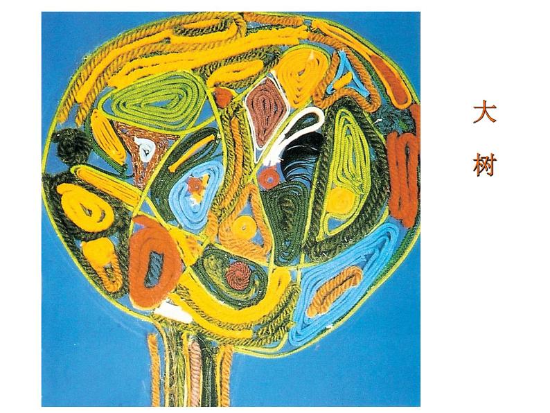 苏少版 二年级美术上册 17.纸线绳小浮雕 课件第3页