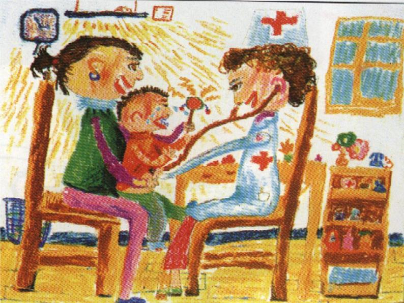 湘美版二年级美术上册 17.看医生 课件08