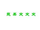 人教版 二年級(jí)美術(shù)下冊(cè) 第11課蔬果變變變 課件（10張PPT）