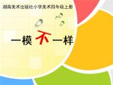 湘美版四年級(jí)美術(shù)上冊(cè)課件 第12課 一模不一樣