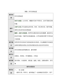 小学美术人美版三年级下学期15.卵石动物造型教学设计