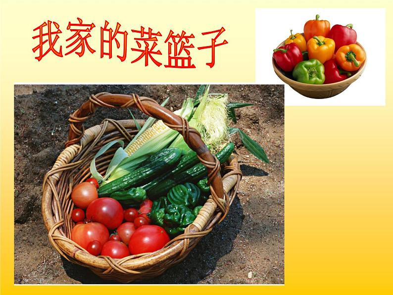小学二年级上册美术课件-3.9我家的菜篮子-岭南版(25张)ppt课件第2页