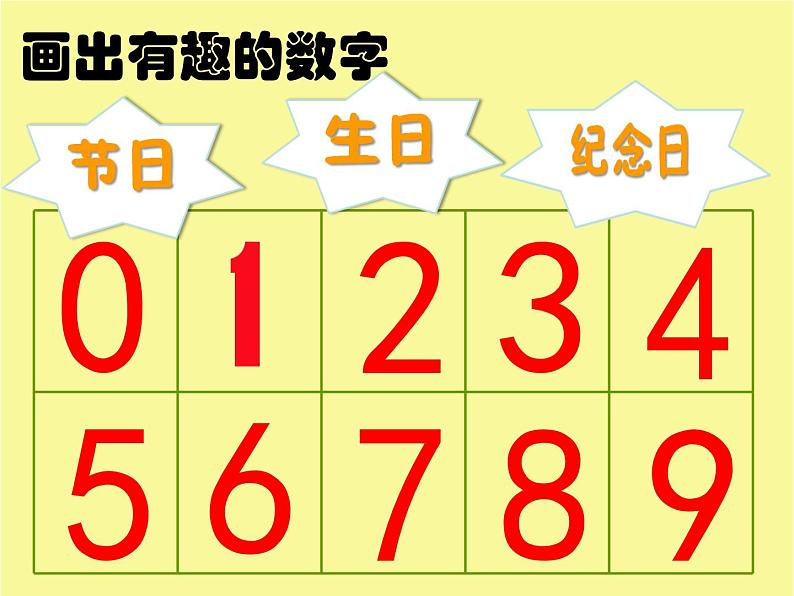 小学二年级上册美术课件-5.16有趣的数字-岭南版(14张)第5页